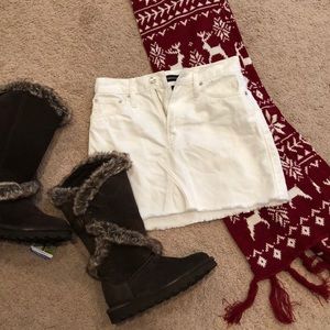 J Crew Denim Mini Skirt